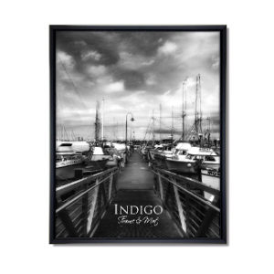 Ultra Black Composite Frame - Indigo Frame & Mat