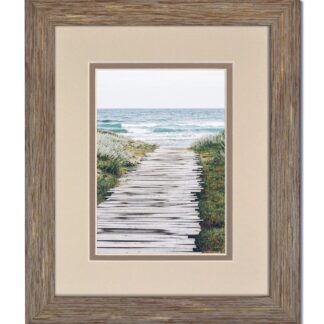 Rustic Blue-Grey Frame & Oyster/Gray Mat